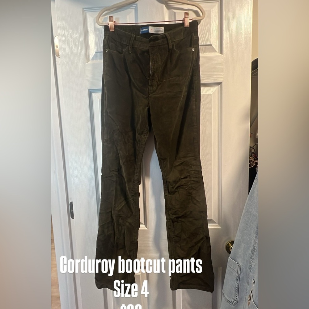 Old Navy Women's Corduroy Bootcut Pants - Dark Green